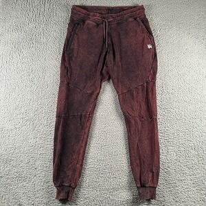 Youngla Joggers Mens XL Red Black Tie Dye Heavyweight Pants Cotton Active